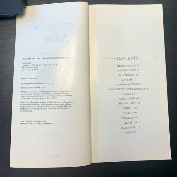 The Book of Afternoon Tea Cookbook by Lesley Mackley - Picture 3 of 7